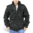 Куртка із знімною підкладкою Surplus Regiment M65 Jacket Surplus Raw Vintage Washed black camo 2XL (Чорний Камуфляж) - зображення 15