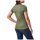 Жіноча футболка з малюнком 5.11 Tactical Women's Purpose Crest 5.11 Tactical Military Green M (Зелений) Тактична - зображення 2