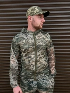 Маскировочный костюм сетка пиксель, Маскировочный летний костюм, Тактический маскировочный военный комплект 54р. - изображение 4