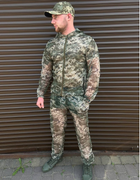 Маскировочный костюм сетка пиксель, Маскировочный летний костюм, Тактический маскировочный военный комплект 46р. - изображение 1
