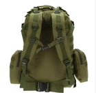 Рюкзак тактичний із підсумками Tactic оливковий велики рюкзак військовий рюкзак - изображение 3