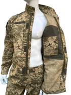 Тактичний кітель статутний літній куртка військова КЛП ВСУ 58/6 Піксель - зображення 9