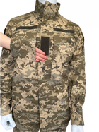 Тактичний кітель статутний літній куртка військова КЛП ВСУ 56/6 Піксель - зображення 9