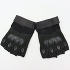Тактические беспалые перчатки митенки, Черный / XL - изображение 3