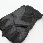 Тактические беспалые перчатки митенки, Черный / XL - изображение 5