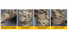 Тактический летний военный коcтюм форма Gunfighter мультикам убакс, штаны+наколенники р.4XL - изображение 3