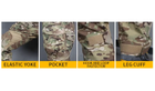 Тактический летний военный коcтюм форма Gunfighter мультикам убакс, штаны+наколенники р.S - изображение 3