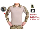 Тактичний демісезонний військовий костюм форма Han Wild убакс+налокітники, штани+наколінники, панама мультикам р.M - зображення 3