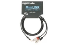 Кабель комутаційний KLOTZ KY8-180 MINILINK PRO Y-CABLE 1.8 M BLACK (234499)