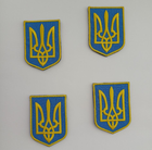 Шеврон Герб України на липучці Safety 4,9 х6, 9 см Жовто-блакитний - изображение 4