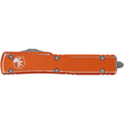 Нож Microtech UTX-70 Double Edge Apocalyptic DFS Serrator Distressed Orange (147-D12DOR) - изображение 3