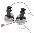 Кріплення адаптер чебурашка для активних навушників 3M Peltor на тактичний шолом кронштейн BeArmD Чорний (1480994P) - зображення 1