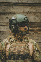 Навушники тактические активные с микрофоном на шолом Earmor M32H MOD3 Helmet Version | Ranger Green - изображение 8