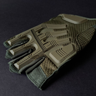 Міцні військові рукавички тактичні армійські рукавички без пальців відкриті TACTICAL Олива (BC-8808) XL - зображення 4