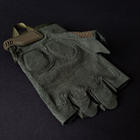 Міцні військові рукавички тактичні армійські рукавички без пальців відкриті TACTICAL Олива (BC-8808) L - зображення 5