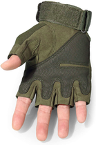 Перчатки тактические короткопалые UAD ЗЕВС L с защитой Олива (UAD0030L) - изображение 4