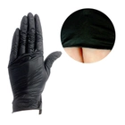 Перчатки UNEX виниловые без талька Mediok Black M 100 шт (01252-M) (0173257) - изображение 1