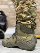 Армійські чоловічі черевики берци Vaneda нубук кордура Оливковий 40 розмір (Kali) ідеальне взуття для будь-яких умов для екстремальних умов надійний захист - зображення 6
