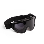 Тактические ободковые очки Attack защитная маска для военных с защитой от запотевания Черные - изображение 2