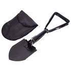 Лопата туристична багатофункціональна Shovel 009, міні лопата для кемпінгу, саперна лопата. Колір чорний - зображення 7
