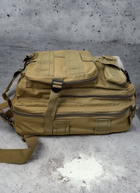 Рюкзак тактический Assault Army 25 литров 46x31x16 койот 8351 - изображение 4