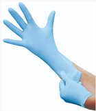 Перчатки голубые Medicom S (50 пар) нитриловые без пудры ST Advanced Slim Blue без пудри арт. 1175TG - изображение 3