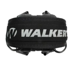 Активные наушники для защиты органов слуха шумоподавляющие Walkers Razor с металлическим оголовьем складные регулятор громкости и аудиовыход черные (Kali) - изображение 7