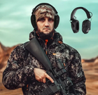 Активные наушники для защиты органов слуха шумоподавляющие Walkers Razor с металлическим оголовьем складные регулятор громкости и аудиовыход черные (Kali) - изображение 9