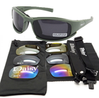 Защитные тактические очки + 7 комплектов линз Daisy X7-X олива толщина линз 2 мл-увеличинная толщина - изображение 1