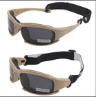 Защитные тактические очки + 7 комплектов линз Daisy X7-X койот толщина линз 2 мл-увеличинная толщина - изображение 5