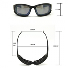 Защитные тактические очки + 7 комплектов линз Daisy X7-X Black толщина линз 2 мл-увеличинная толщина - изображение 5