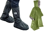 Бахили для взуття від дощу, бруду ХL (32 см) та Термоплащ Рятувальний із фольги для виживання - зображення 1