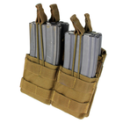 Подсумок двойний для AR магазинов карабина молле Condor Double Stacker M4 Mag Pouch MA43 Coyote Brown