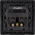 Розетка Lanberg Schuko Socket 2 USB Port 2.1A Чорна (AC-WS01-USB2-F-B) - зображення 4