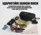 Защитные тактические.спортивные очки с поляризацией RockBros красные с черным .5 комплектов линз - изображение 3