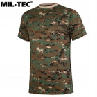 Бавовняна футболка Mil-Tec® Digital Woodland XL - зображення 3