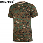 Хлопковая футболка Mil-Tec® Digital Woodland L - изображение 3