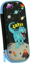 Пенал Cool For School з тисненням 1 відділення Чорний (B-8614-black)