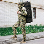 Сумка баул військова, армійський баул Оксфорд хакі 100 л тактичний баул, тактичний баул-рюкзак - зображення 4