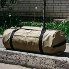 Сумка баул військова, Оксфорд баул армійський койот 100 л тактичний баул, тактичний баул-рюкзак - зображення 7