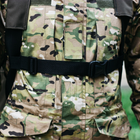 Сумка-баул военная, баул армейский Оксфорд хаки з клапаном, стропа стяжка, 120 л тактический баул, тактический - изображение 4