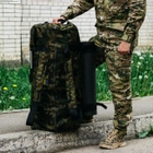Баул-сумка 120л армейская Оксфорд камуфляж с креплением для каремата и саперной лопаты. - изображение 5