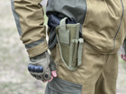 Тактична кобура на пояс Tactic універсальна кобура з кишенею під магазин колір Оліва (2023-holster-olive) - зображення 3