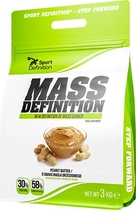 Gainer Sport Definition Mass Definition 3000 g Peanut Butter (5902811807463) - obraz 1