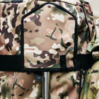 Баул-сумка 120л армійська Cordura мультикам з кріпленням для каремату та саперної лопати. - зображення 7