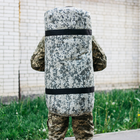 Баул-сумка военная, баул армейский Оксфорд пиксель з клапаном 120 л тактический баул, тактический баул-рюкзак - изображение 3