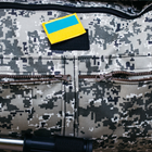 Баул-сумка 100л армійська Оксфорд піксель з кріпленням для каремату та саперної лопати. - зображення 10