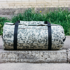 Баул-сумка військова, армійський баул Оксфорд піксель з клапаном 120 л тактичний баул, тактичний баул-рюкзак - зображення 6