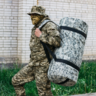 Баул-сумка військова, баул армійський Оксфорд піксель 120 л тактичний баул, тактичний баул-рюкзак - зображення 4