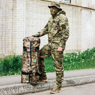 Баул-сумка військова, армійський баул Cordura мультикам 100 л тактичний баул, тактичний баул-рюкзак - зображення 4